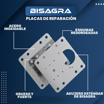 PLACAS DE REPARACIÓN DE ALTA RESISTENCIA | BISAGRA™