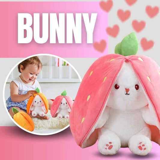 PRECIOSO PELUCHE DE CONEJO Y FRUTILLA REVERSIBLE | BUNNY™