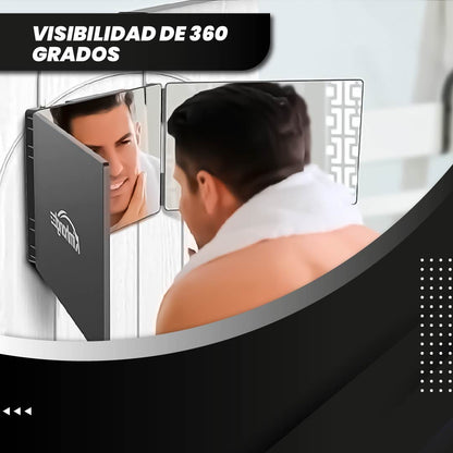 ESPEJO PORTÁTIL DE 3 VÍAS PARA CORTE DE CABELLO | FLEXIMIRROR