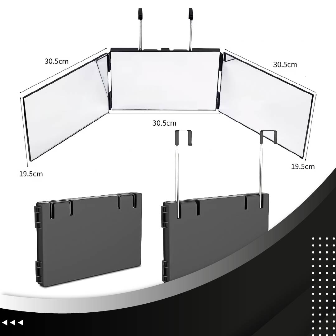 ESPEJO PORTÁTIL DE 3 VÍAS PARA CORTE DE CABELLO | FLEXIMIRROR