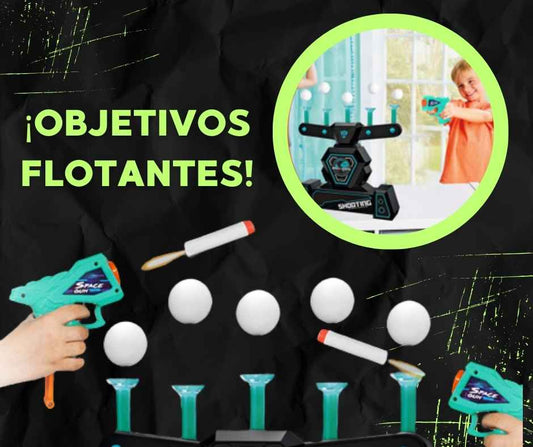 DIVERTIDA PISTOLA DE JUGUETE CON OBJETIVOS QUE FLOTAN | MULTI BALL™