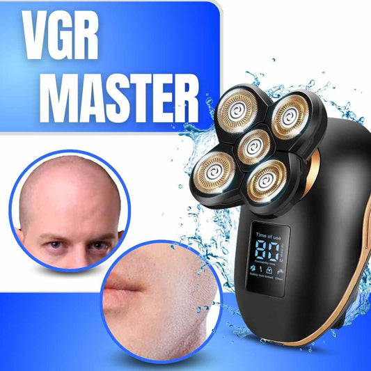 POTENTE MÁQUINA DE AFEITAR CON 5 CABEZALES | VGR MASTER