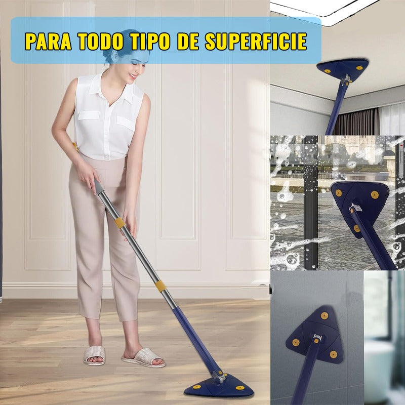 INCREÍBLE TRAPEADOR TELESCÓPICO TRIANGULAR - FLEXI CLEAN MOP