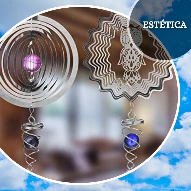 COLGANTES DE VIENTO DECORATIVOS - MAGIC METAL SPINNER