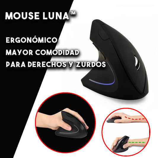 Mouse Luna™ Mouse ergonómico y confortable